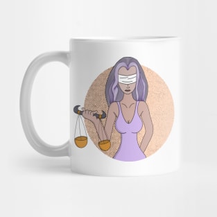 Libra and the Lady of Justice Mug